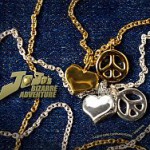 「LOVE＆PEACE」シンボルがモチーフ、ultra BRAND『ジョジョの奇妙な冒険』ゴールド＆シルバーネックレスが販売開始！